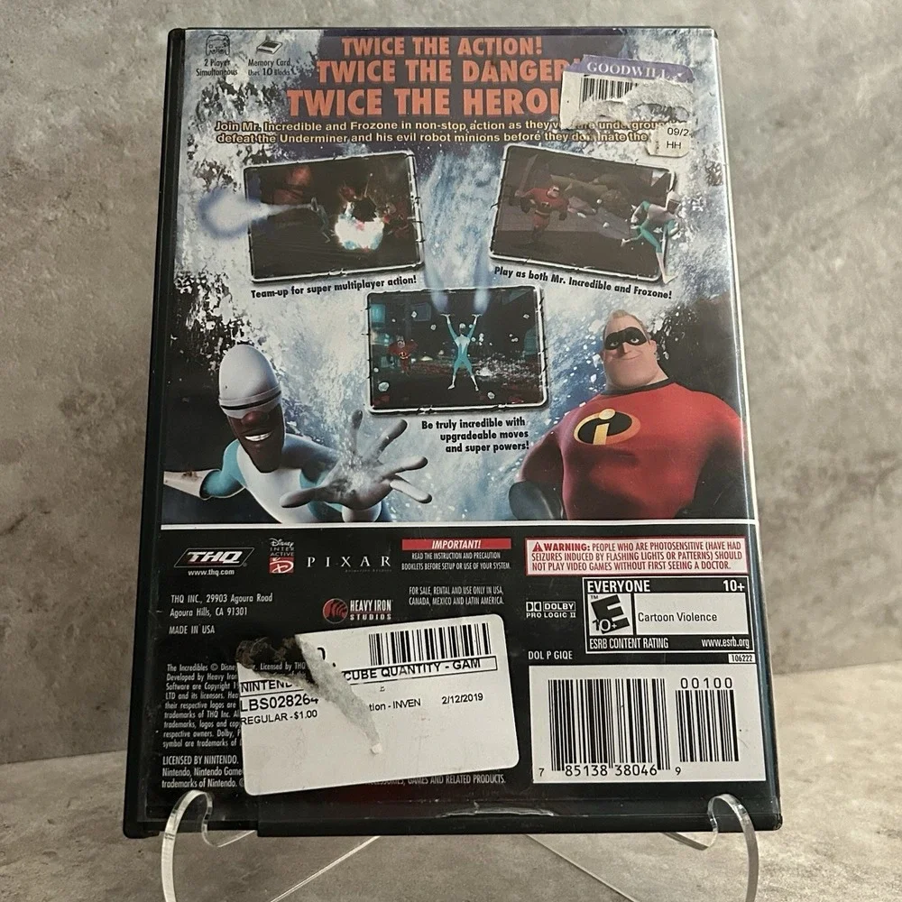 Incredibles: Rise of the Underminer Nintendo GameCube Complete CIB